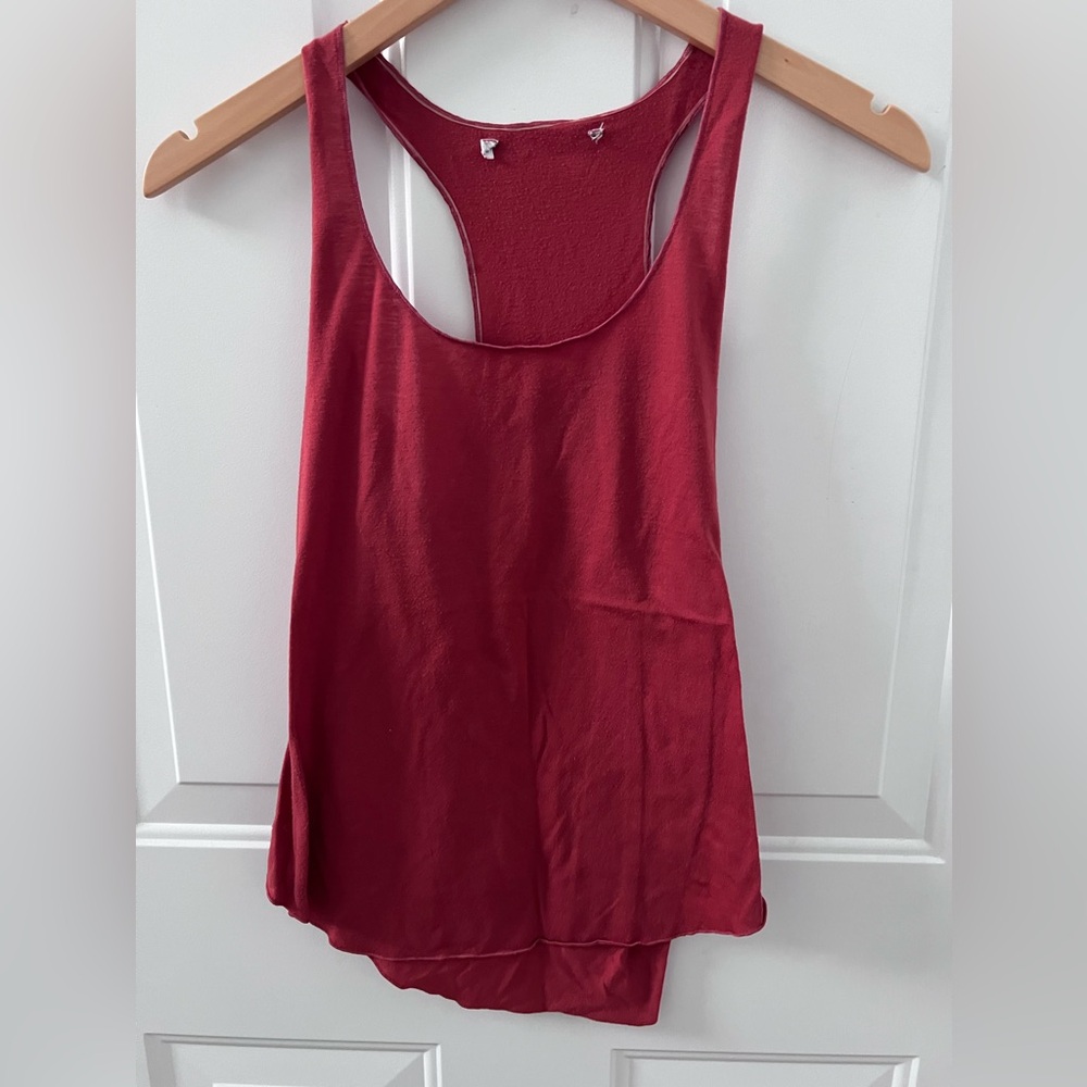 Elegant Burgundy Racerback Tank Top